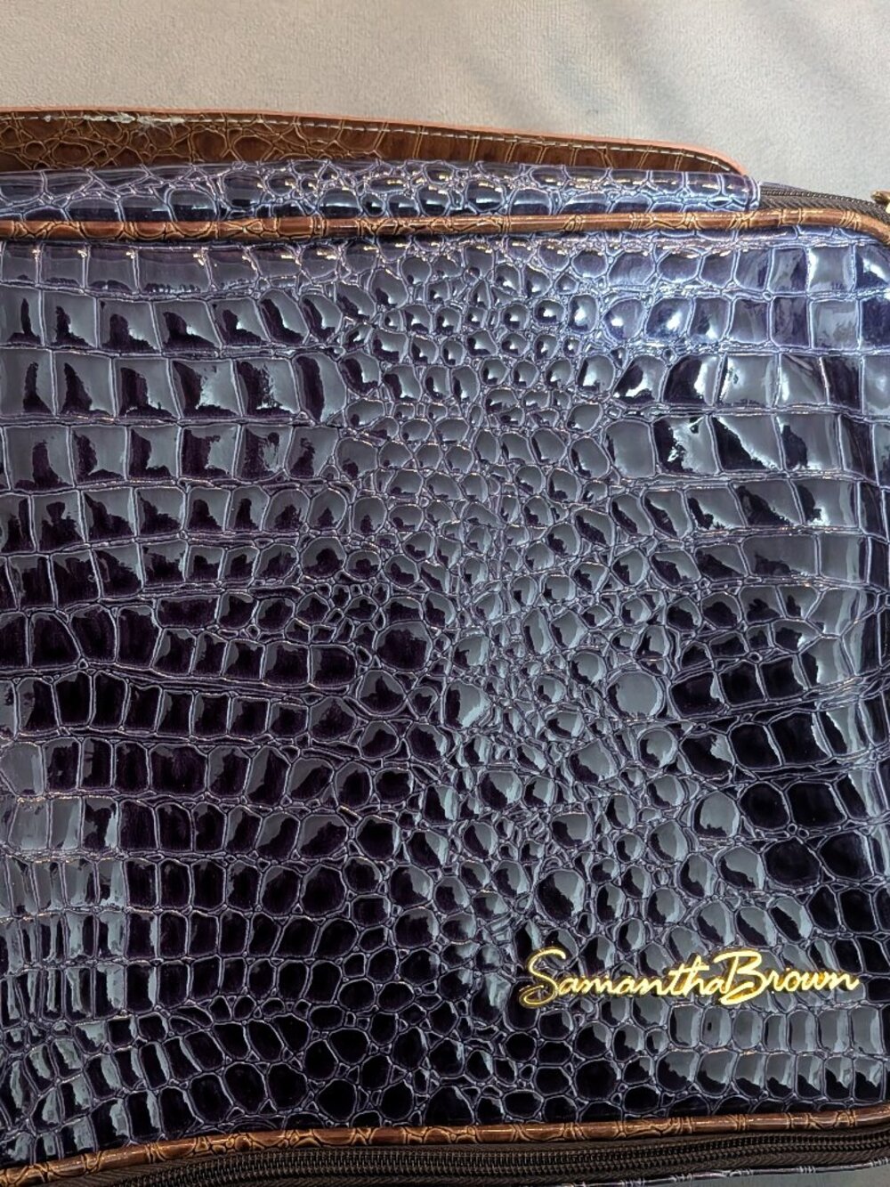 Purple Croc Samantha Brown Travel Organizer